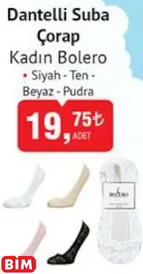 BOLERO  DANTELLİ SUBA ÇORAP KADIN